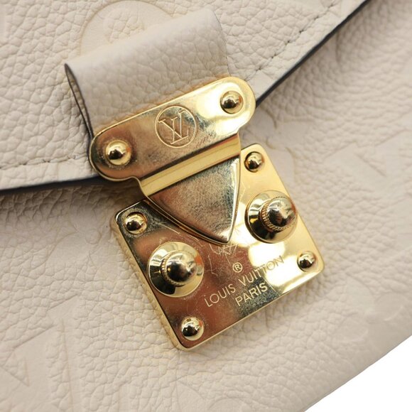 Louis Vuitton  Metis East West Pochette Empreinte Leather Crossbody Bag Cream - Picture 11 of 15